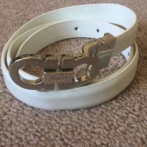 Women’s Salvatore Ferragamo white belt